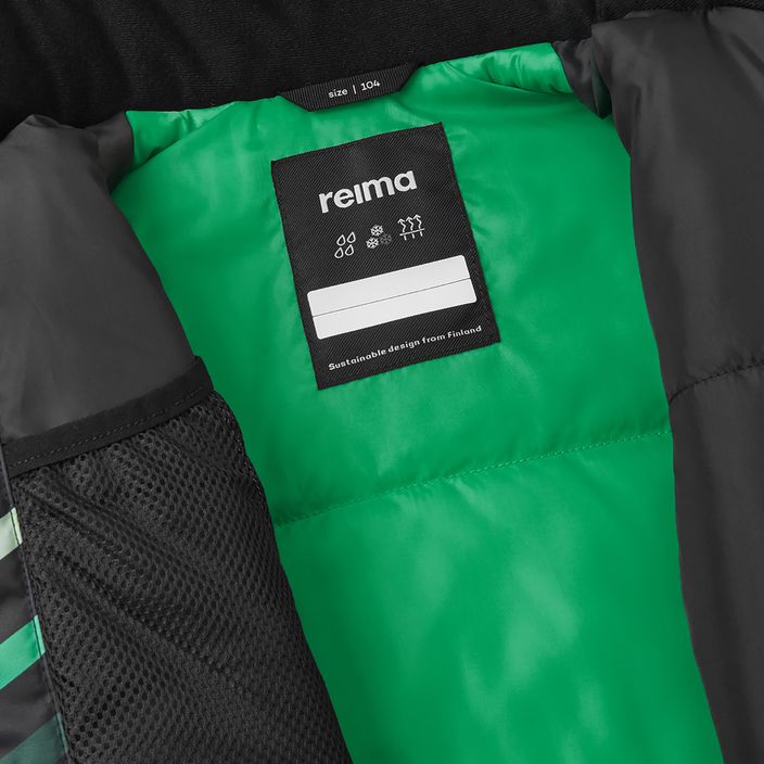 Reima Kairala black/green children's ski jacket 6
