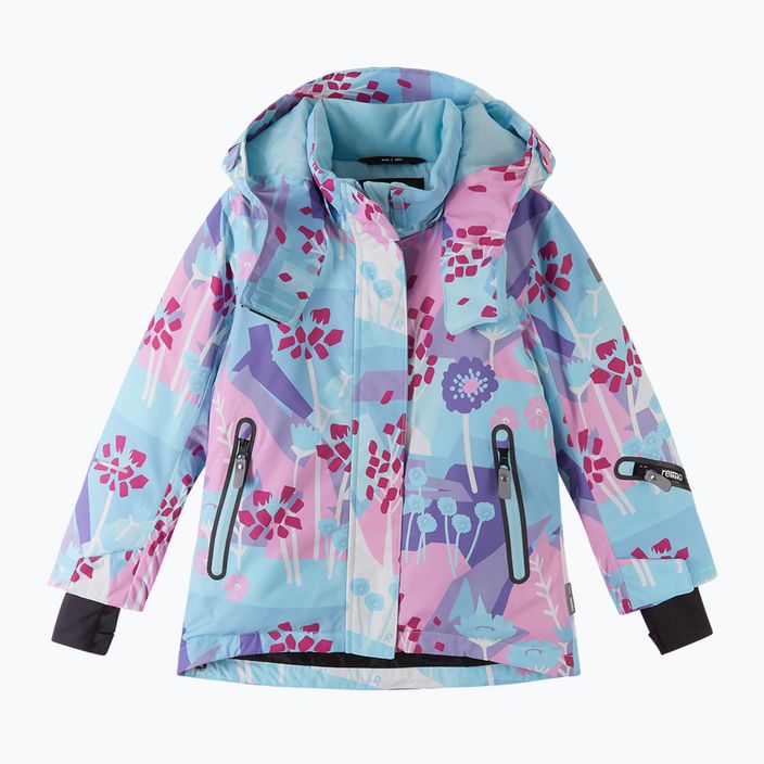 Reima Kiiruna light turquoise children's ski jacket 2