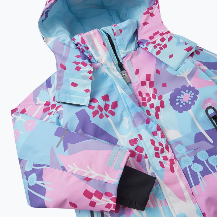Reima Kiiruna light turquoise children's ski jacket 4