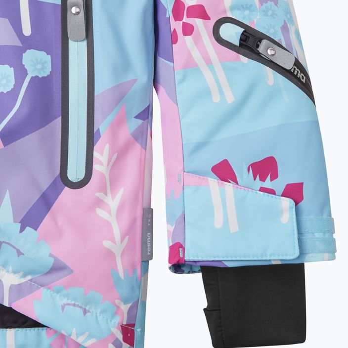 Reima Kiiruna light turquoise children's ski jacket 9