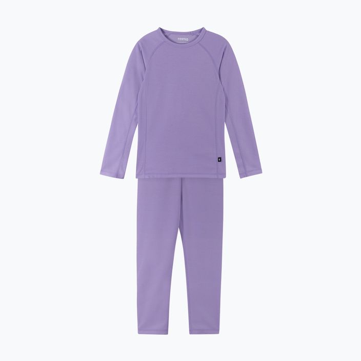 Reima Lani lilac amethyst children's thermal underwear set
