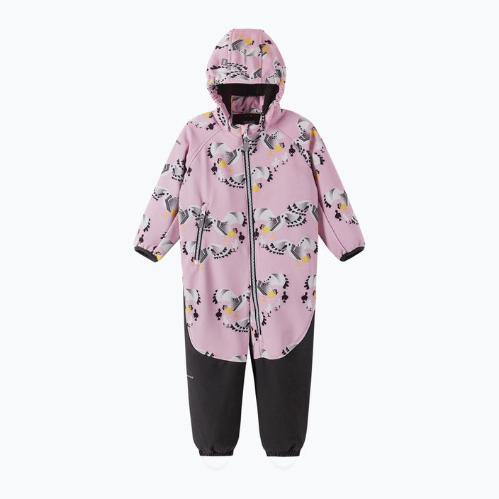 Reima softshell children's jumpsuit Mjosa pale rose 3