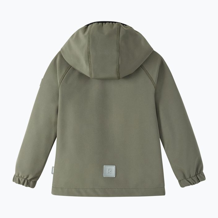 Reima Vantti greyish green children's softshell jacket 2