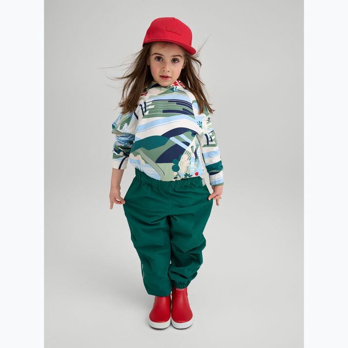 Reima Kaura deeper green children's rain trousers 3