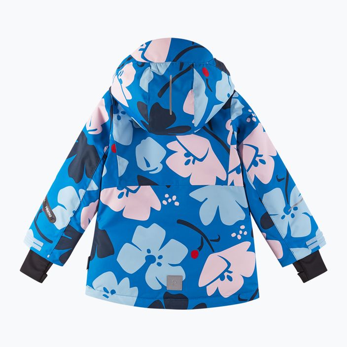 Reima Kiiruna bright blue children's ski jacket 3