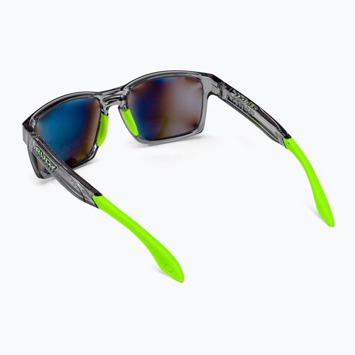 Rudy Project Spinair 57 crystal graphite/polar 3fx hdr multilaser green sunglasses SP5761950000 2