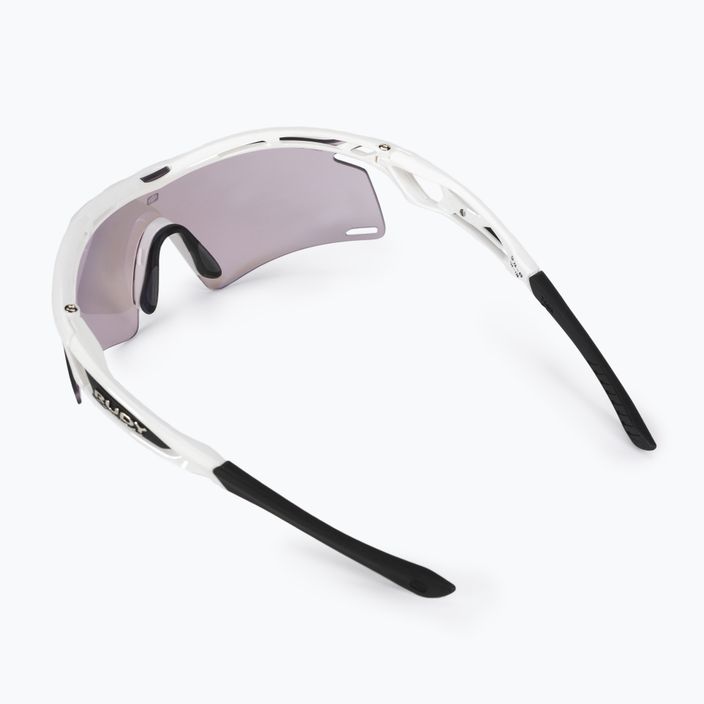 Rudy Project Tralyx+ white gloss/impactx photochromic 2 laser purple cycling glasses SP7675690000 2