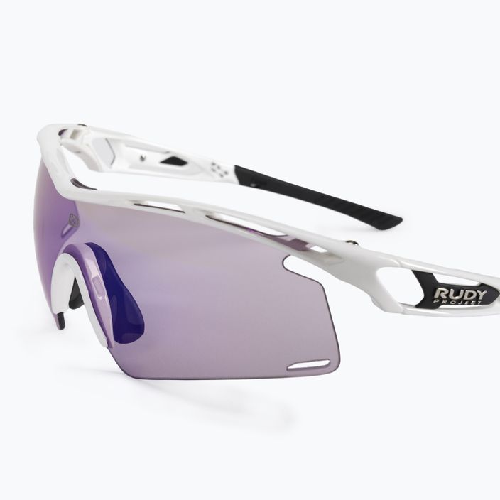 Rudy Project Tralyx+ white gloss/impactx photochromic 2 laser purple cycling glasses SP7675690000 5