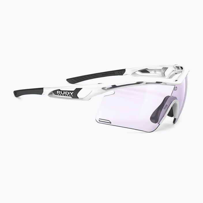 Rudy Project Tralyx+ white gloss/impactx photochromic 2 laser purple cycling glasses SP7675690000 6