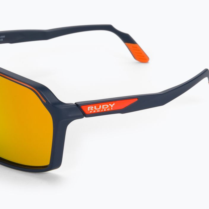 Rudy Project Spinshield blue navy matte/multilaser orange cycling glasses SP7240470000 4