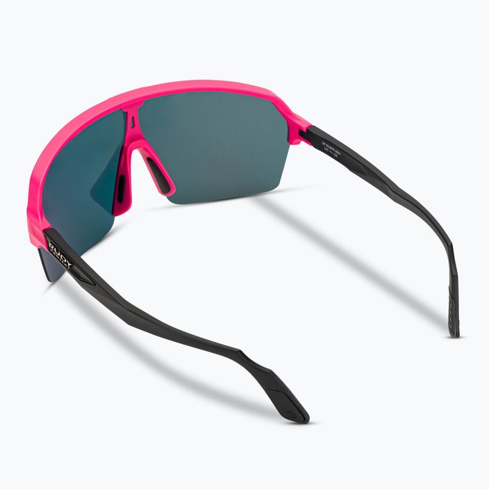 Rudy Project Spinshield Air pink fluo matte/multilaser red cycling glasses SP8438900001 2