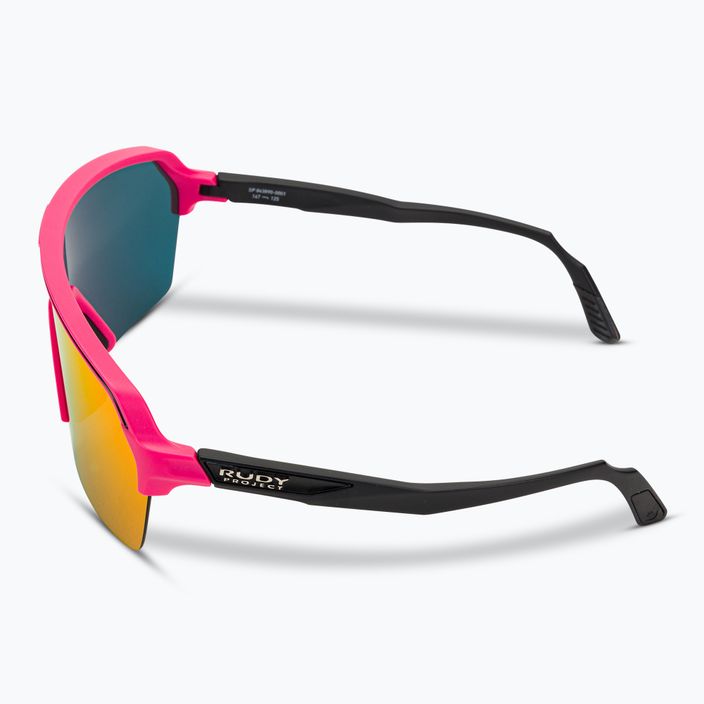 Rudy Project Spinshield Air pink fluo matte/multilaser red cycling glasses SP8438900001 4