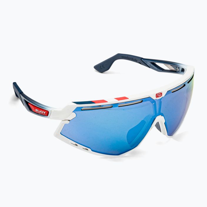 Rudy Project Defender white gloss / fade blue / multilaser ice cycling glasses SP5268690020
