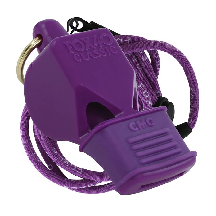 Whistle with cord Fox 40 Classic CMG Safety purple 9603 2