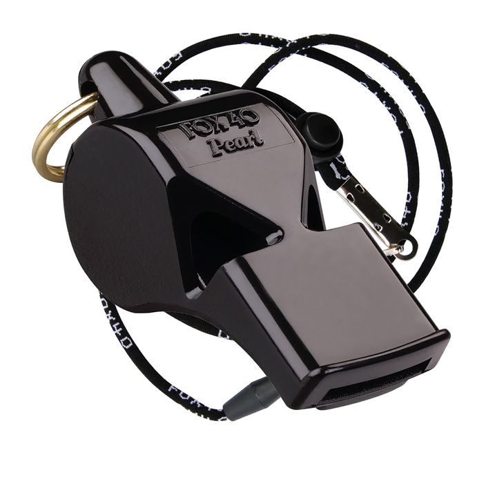Whistle with cord Fox 40Pearl Safety black 9703 2