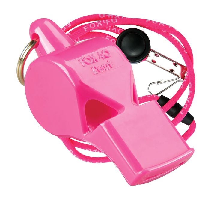 Whistle with cord Fox 40 Pearl Safety pink 9703 2