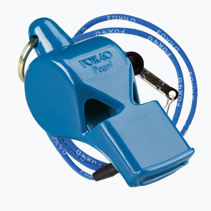 Whistle with cord Fox 40Pearl Safety blue 9703
