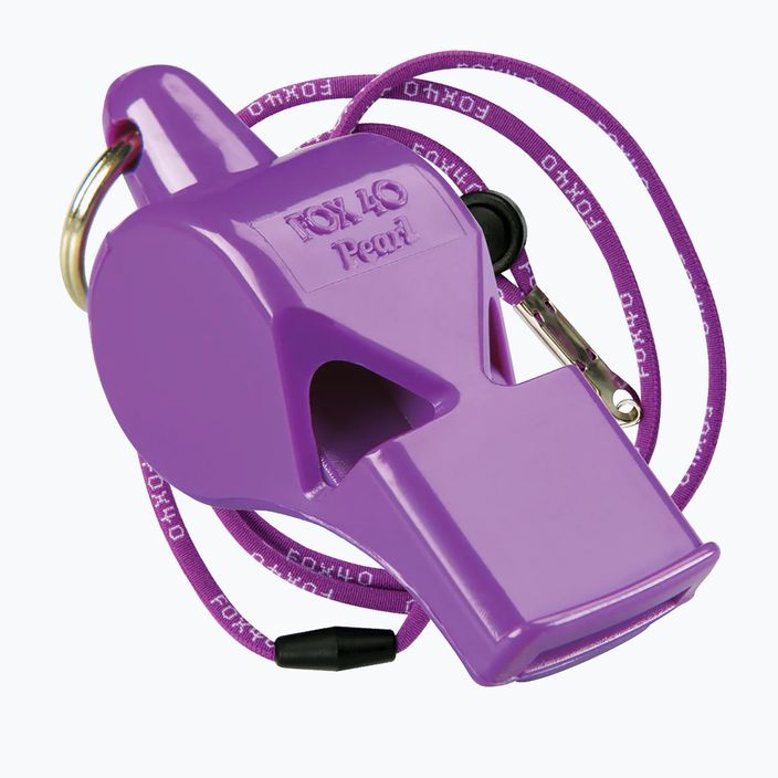 Whistle with cord Fox 40 Pearl Safety purple 9703