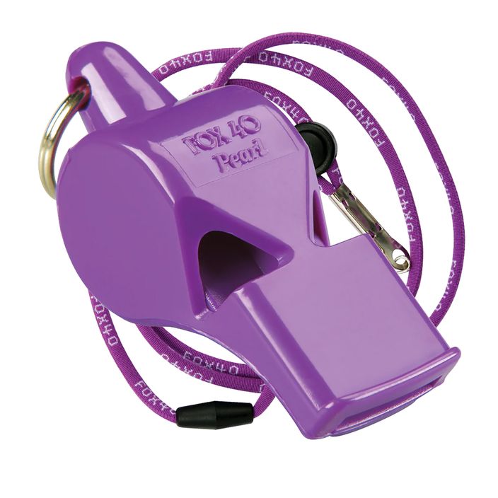 Whistle with cord Fox 40 Pearl Safety purple 9703 2