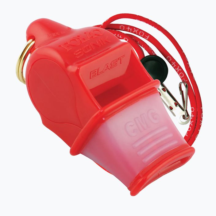 Whistle with string Fox 40 Sonik Blast CMG red 9203