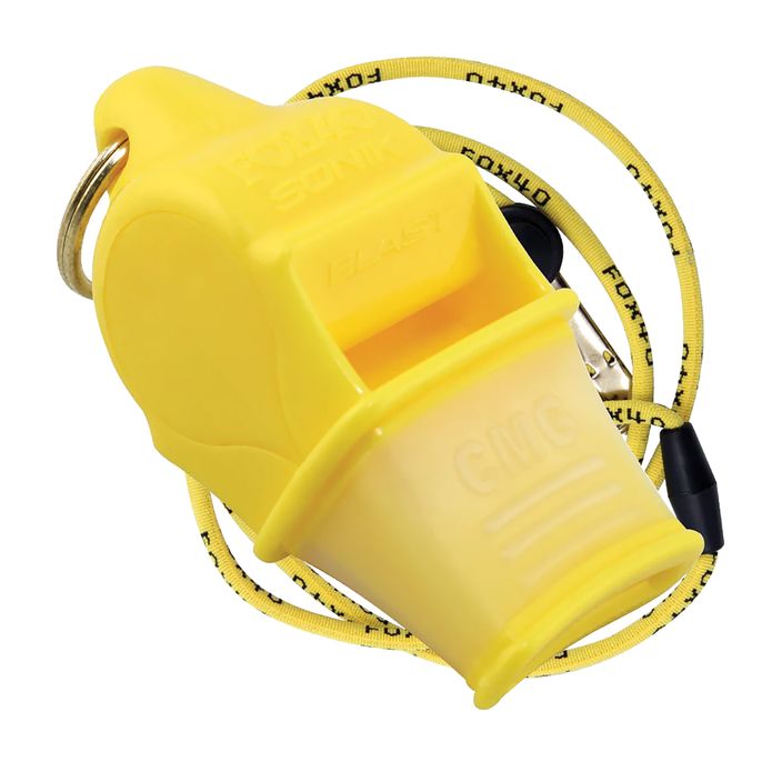 Whistle with string Fox 40 Sonik Blast CMG yellow 9203 2