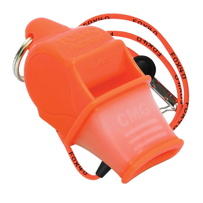 Whistle with string Fox 40 Sonik Blast CMG orange 9203 2