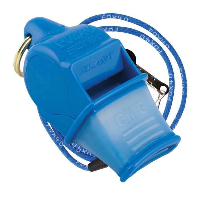 Whistle with string Fox 40Sonik Blast CMG blue 9203 2