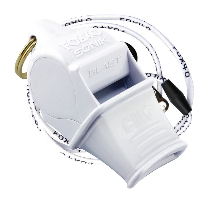 Whistle with cord Fox 40 Sonik Blast CMG white 9203 2