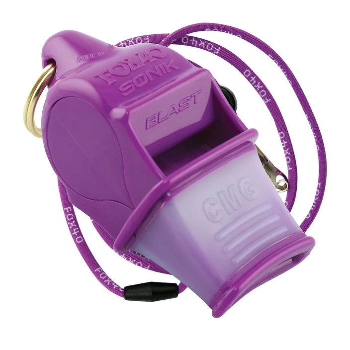 Whistle with string Fox 40 Sonik Blast CMG purple 9203 2