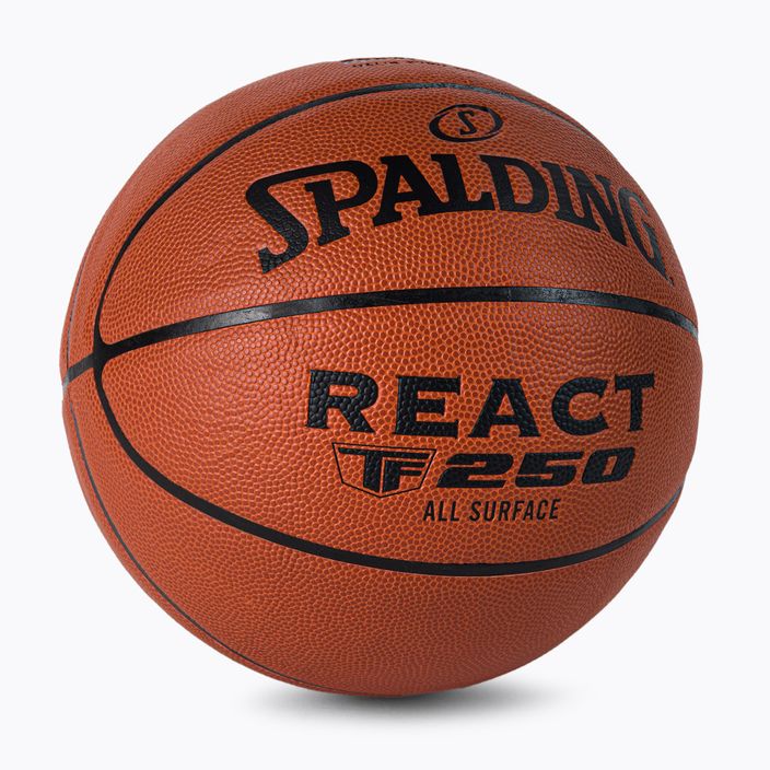 Spalding TF-250 React Logo FIBA basketball 76968Z