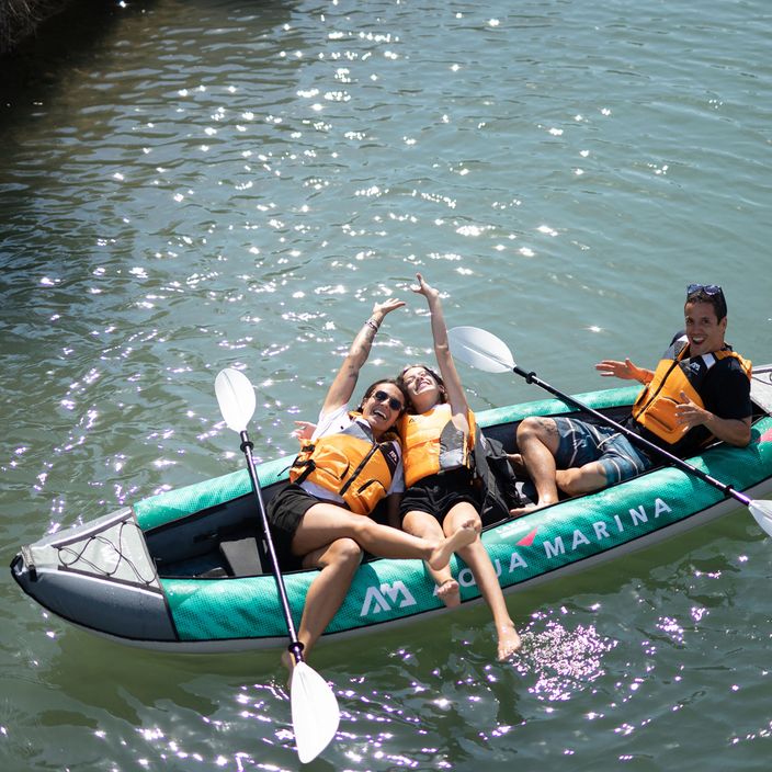 Aqua Marina Recreational Kayak green Laxo-380 3-person inflatable 12'6″ kayak 10