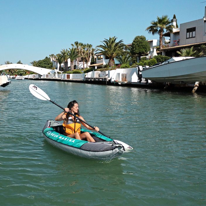 Aqua Marina Recreational Kayak green Laxo-285 1-person 9'4″ inflatable kayak 7