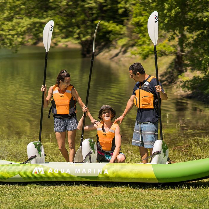 Aqua Marina Recreational Kayak green Betta-475 3-person 15'7″ inflatable kayak 12