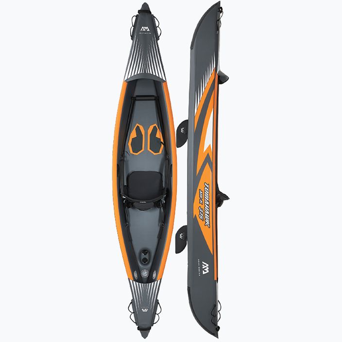 Aqua Marina Tomahawk grey Air-K 375 high-pressure inflatable 1-person 12'4″ kayak