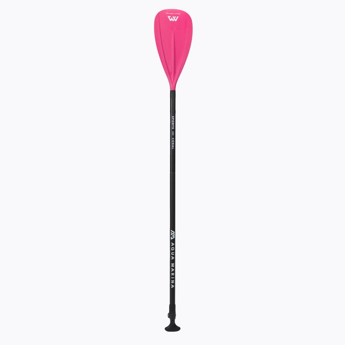 SUP paddle 3-piece Aqua Marina SPORTS III CORAL black-pink B0303624 2
