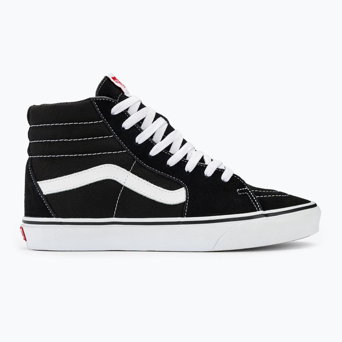 Vans UA SK8-Hi black/black/white shoes 2