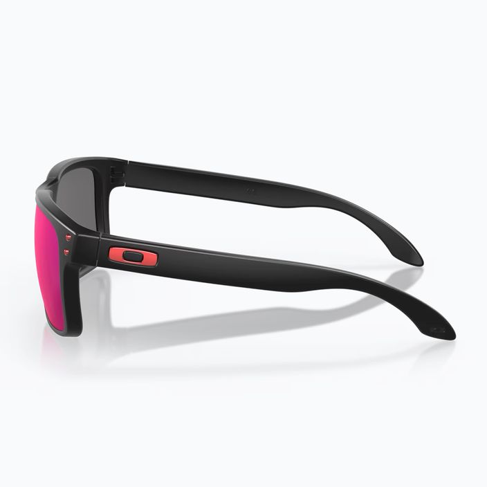 Oakley Holbrook matte black/positive red iridium sunglasses 3