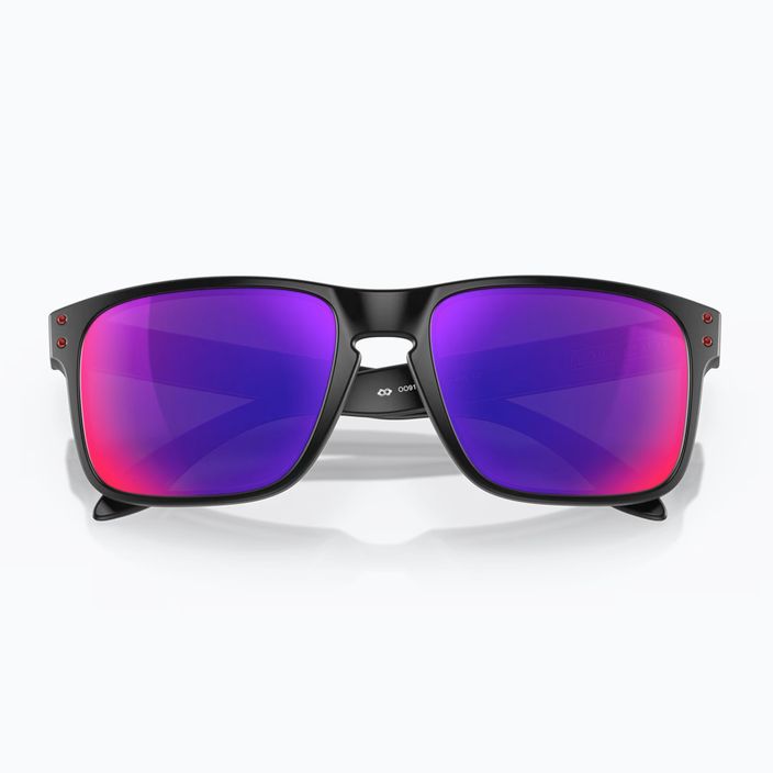 Oakley Holbrook matte black/positive red iridium sunglasses 5