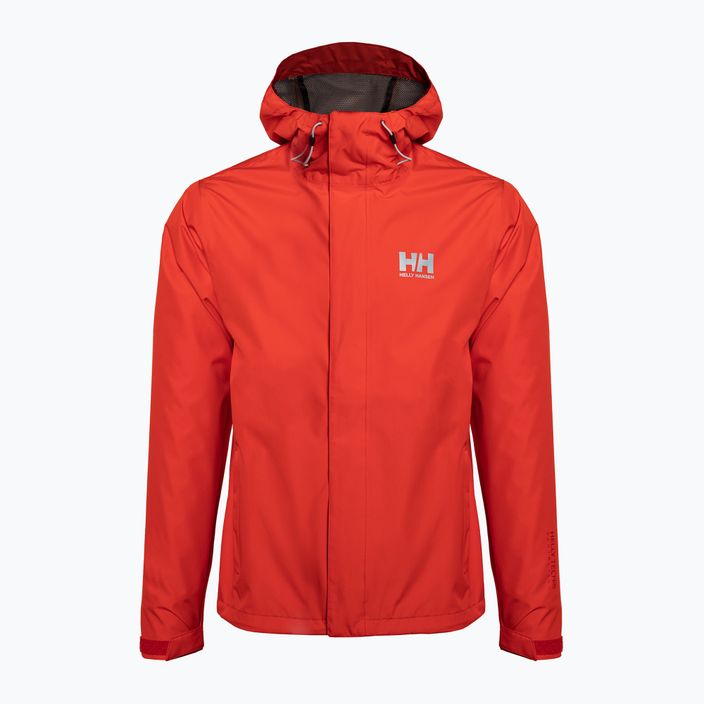 Helly Hansen Seven J men's rain jacket red 62047_222