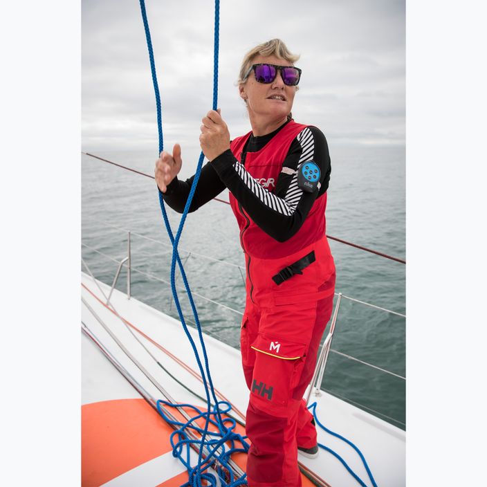 Women's sailing suit Helly Hansen Aegir Race Salopette alert red 3