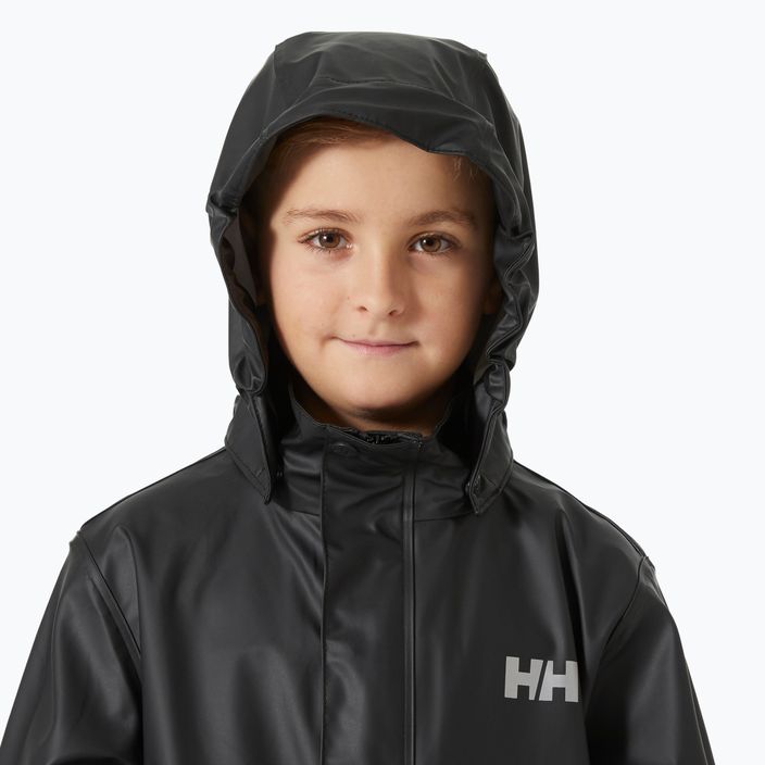 Helly Hansen children's sailing jacket Moss black 3