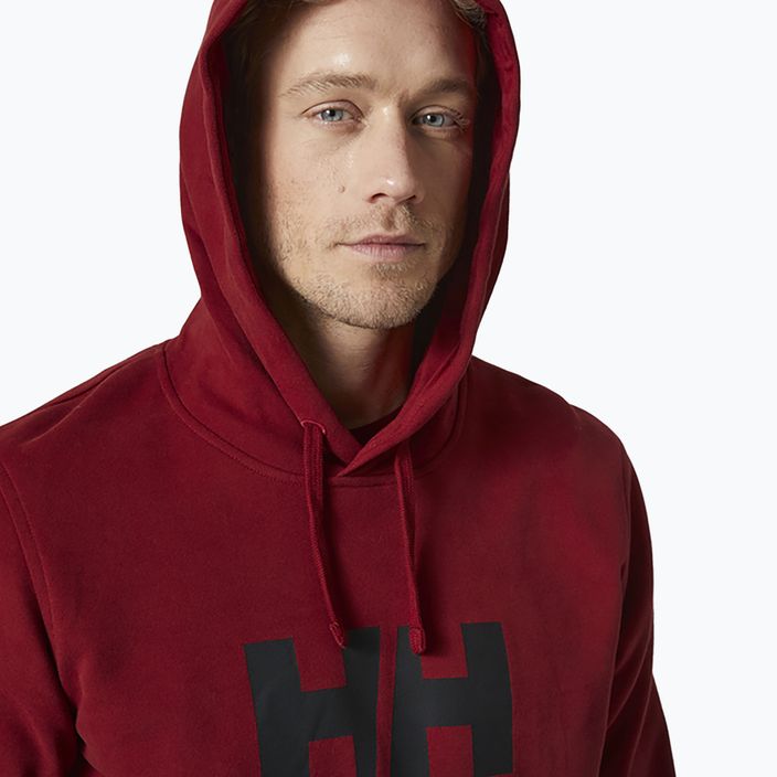 Men's Helly Hansen HH Logo Hoodie burgundy 33977_215 3
