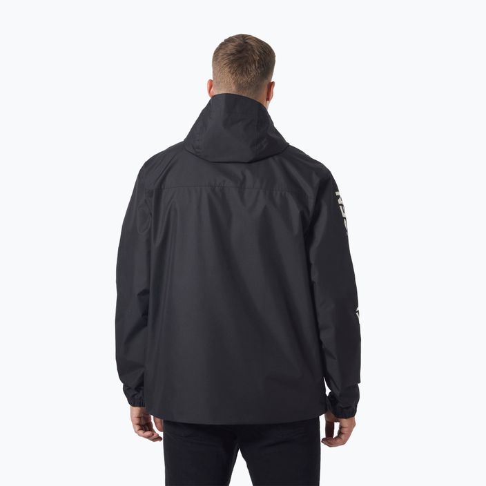 Men's Helly Hansen Ervik rain jacket black 2