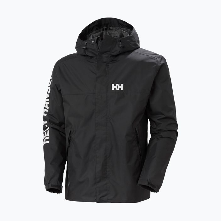 Men's Helly Hansen Ervik rain jacket black 8