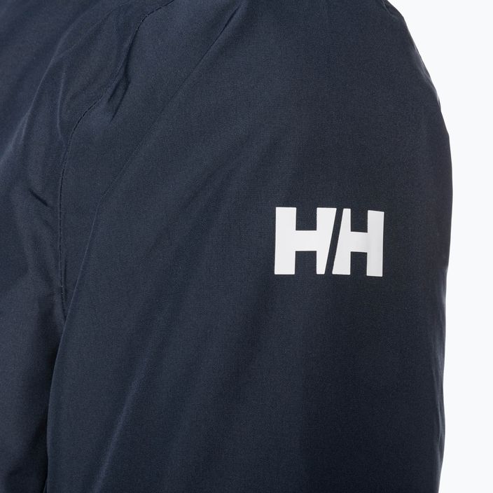 Men's Helly Hansen Dubliner Insulated Long rain jacket navy 4