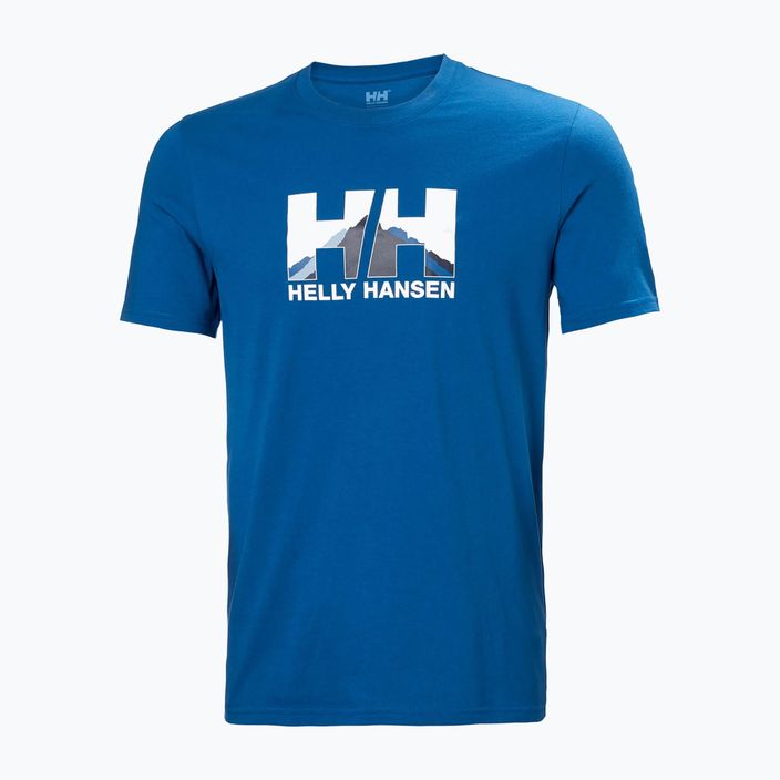Helly Hansen Nord Graphic men's trekking shirt blue 62978_606 5