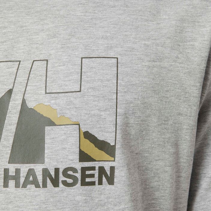 Helly Hansen Nord Graphic men's trekking shirt light grey 62978_950 4