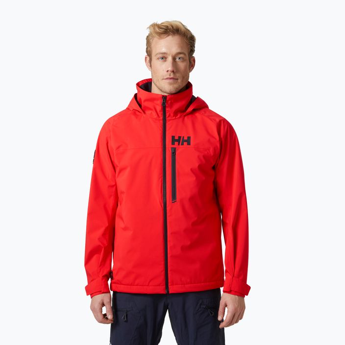 Men's sailing jacket Helly Hansen Hp Racing Lifaloft Hooded alert red