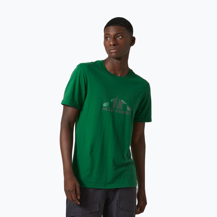 Helly Hansen Nord Graphic men's trekking shirt green 62978_486