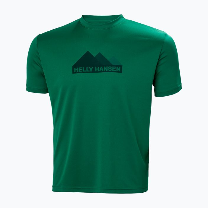 Men's Helly Hansen HH Tech Graphic trekking shirt green 63088_486 4